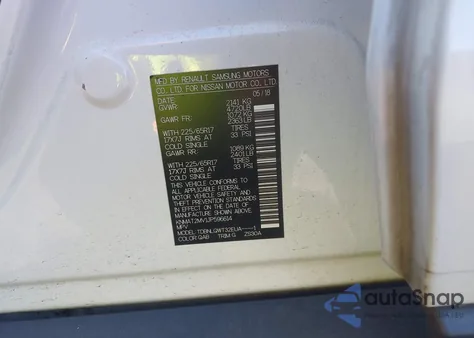 2018 Nissan Rogue Sv from USA, damaged, VIN KNMAT2MV1JP596614